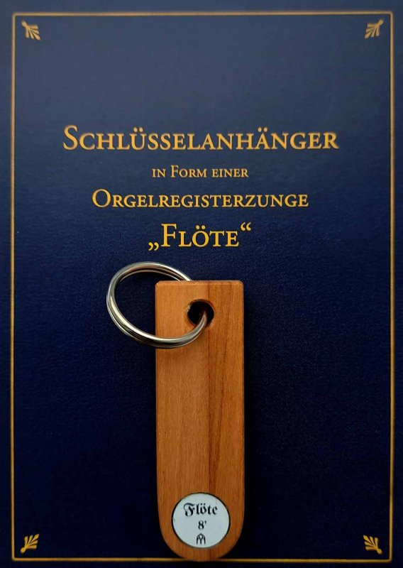 Orgel Schlüsselanhänger Flöte